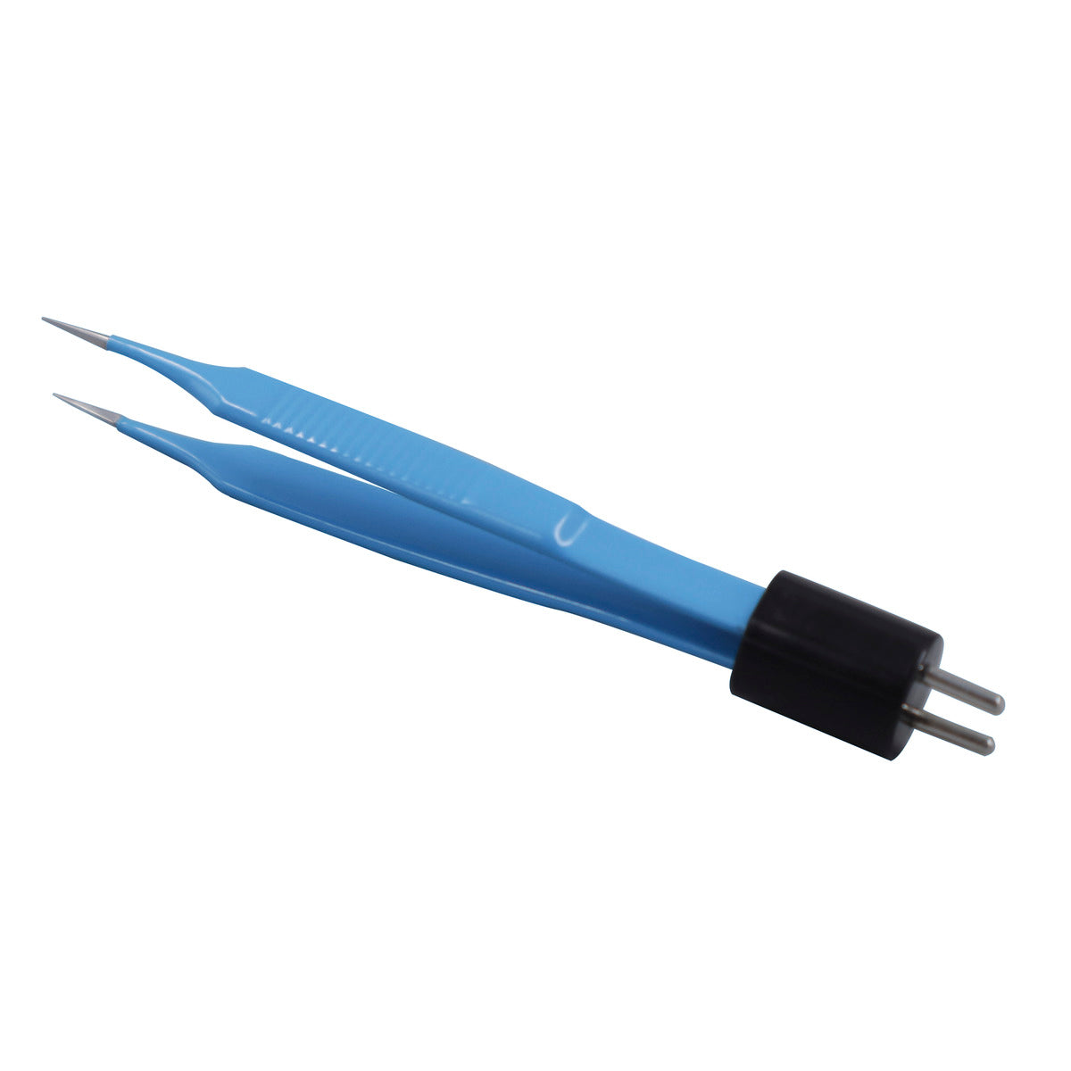 Pinza Curva McPherson 9CM con Punta de 5MM (Compatible con equipos Detronix con cable 190-100) - Marca Hergom Medical
