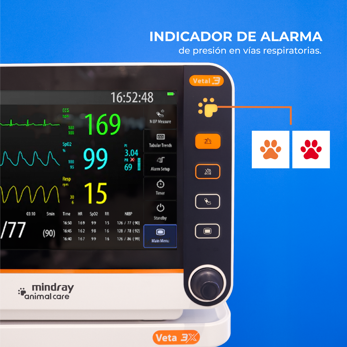 Monitor Veterinario Portátil Vetal 3 Mindray