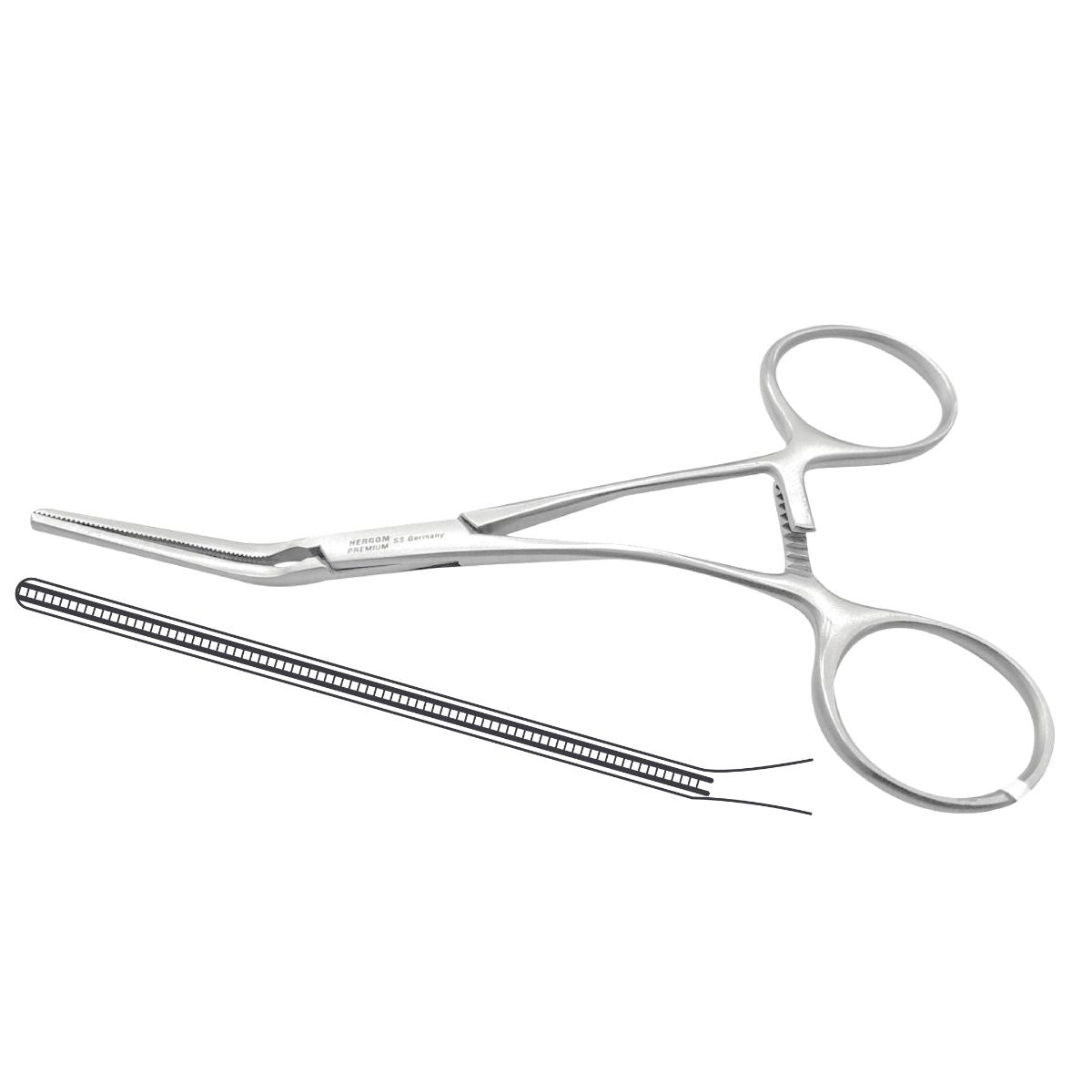 Pinza Tipo Lawton Vascular de Acero Inoxidable Premium | Variantes y Tamaños | Marca Hergom