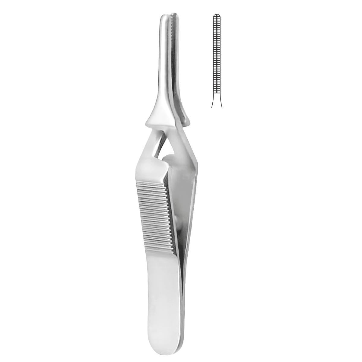 Pinza DeBakey Clip Atraumática de Acero Alemán