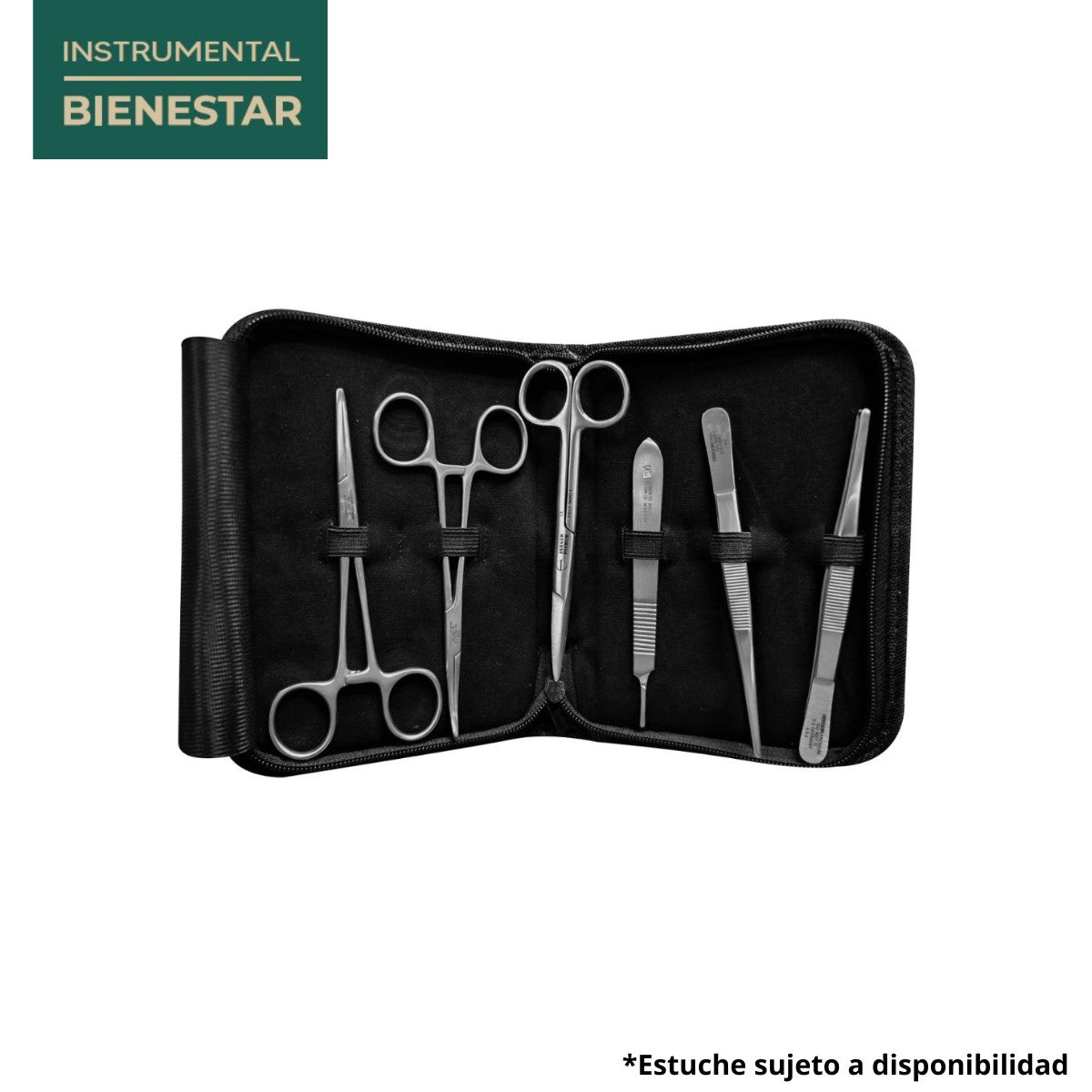 Equipo de asepsia de 6 piezas "La Clínica es Nuestra" Bienestar de Alta Calidad | Acero inoxidable