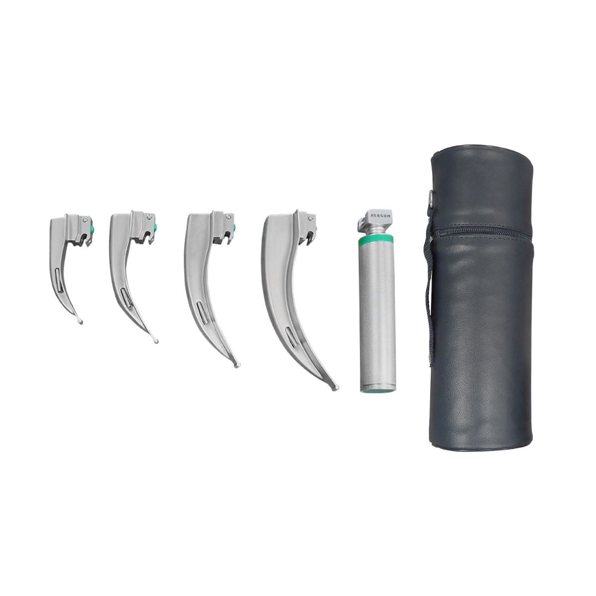 Estuche de laringoscopio McIntosh fibra óptica | | Acero inoxidable