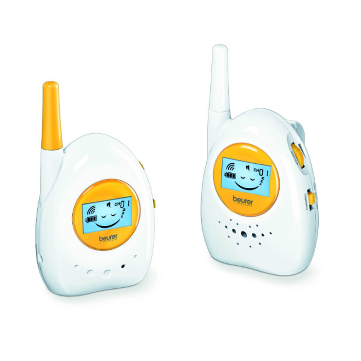 Intercomunicadores para Bebé de 2 Canales, Comunicación Unidireccional, Alcance de Hasta 800 mts, Volumen Ajustable / JBY84 Marca Beurer