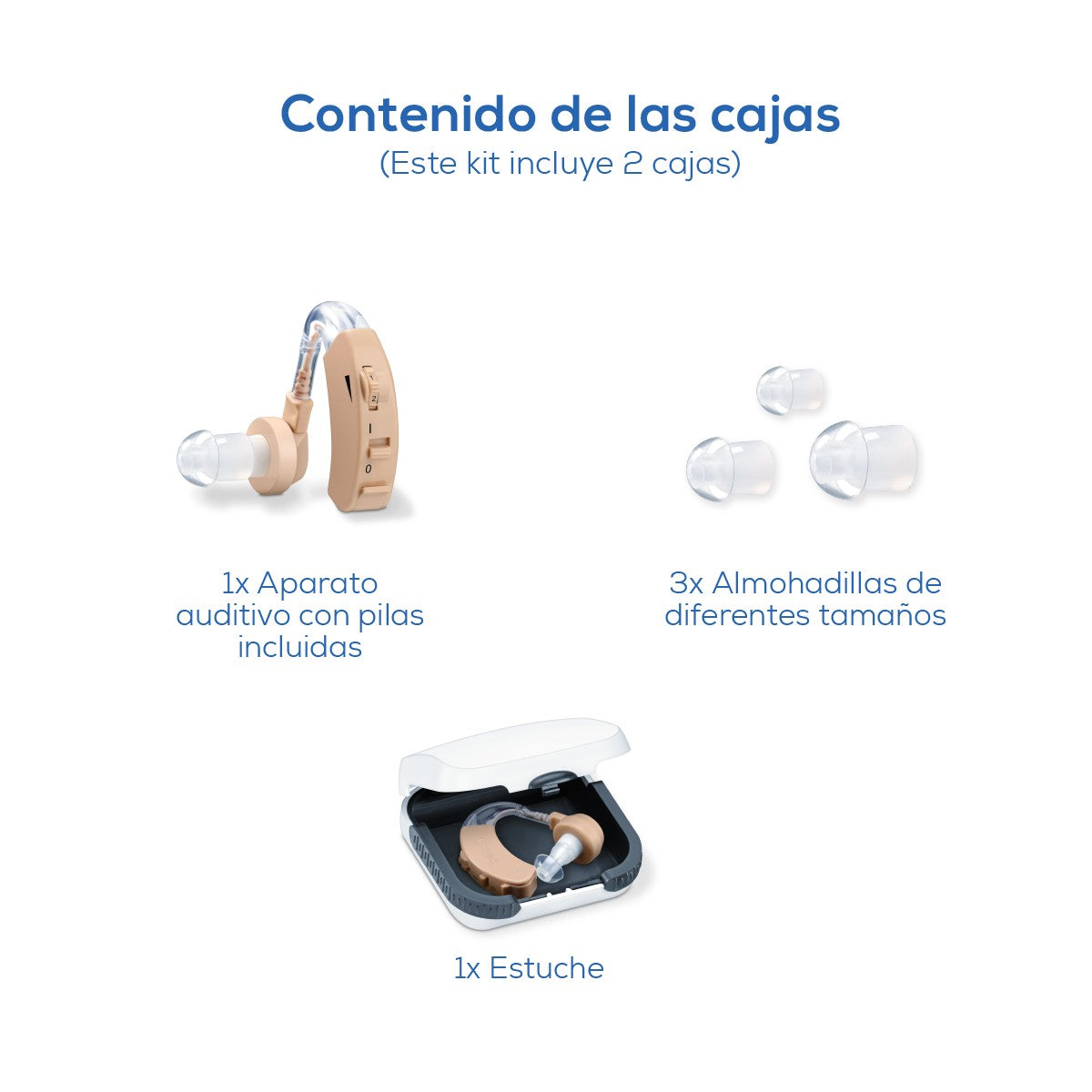 Kit 2 Amplificador auditivo HA20 | Beurer