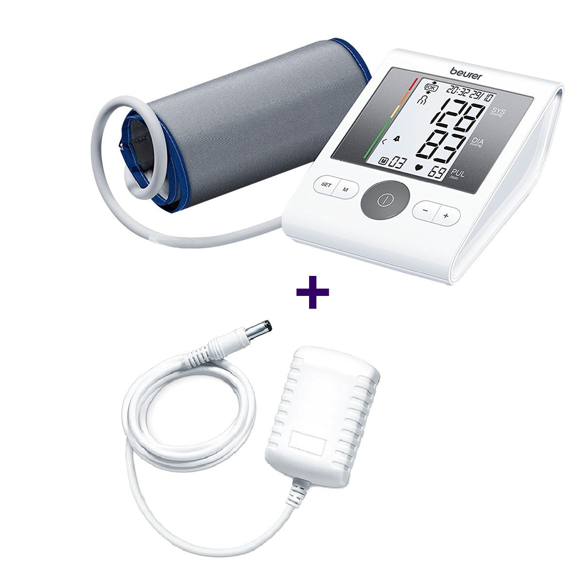 Kit Baumanómetro Digital BM28 con Adaptador y Brazalete Universal Beurer