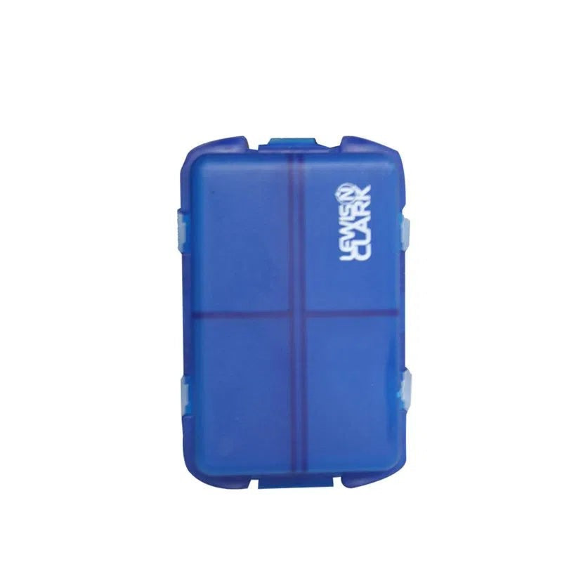 Pastillero Organizador con 10 Compartimientos Independientes color Azul Handy