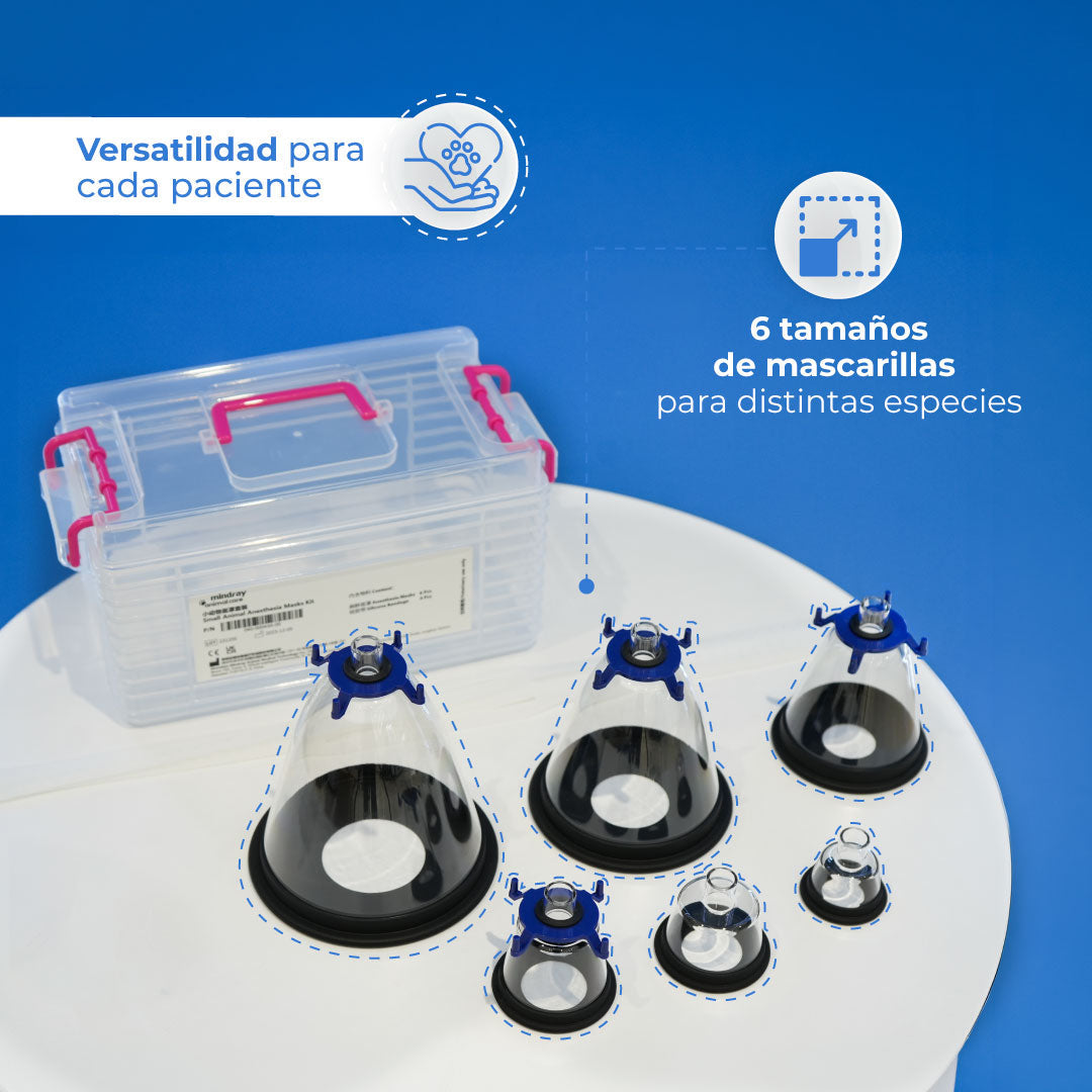 Kit Veterinario de Mascarillas de Anestesia Mindray