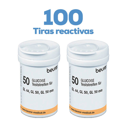 100 tiras reactivas Beurer para GL44