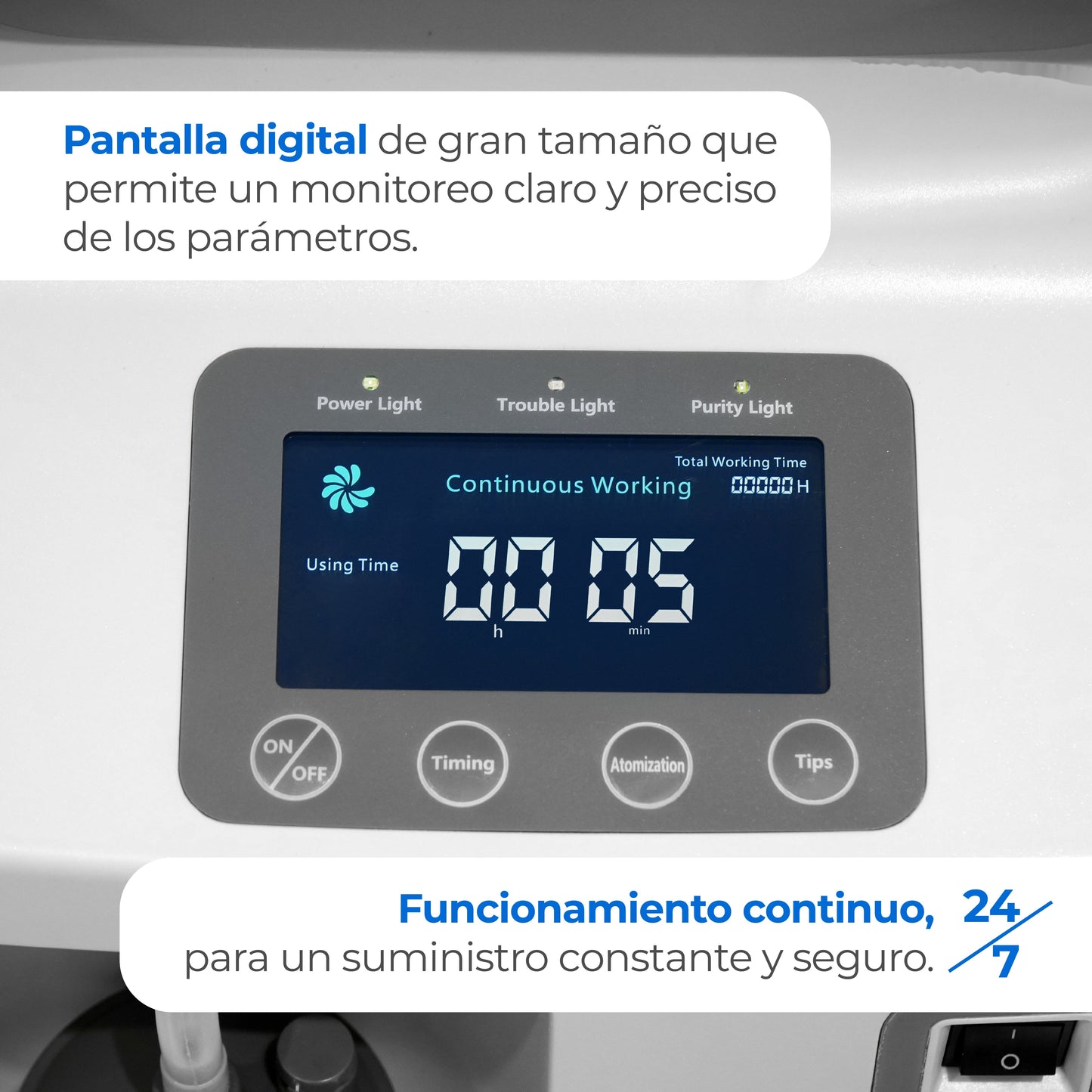 Concentrador de Oxígeno 5 L OL V5S – Equipo de Flujo de Aire (Uso General) | Marca Handy