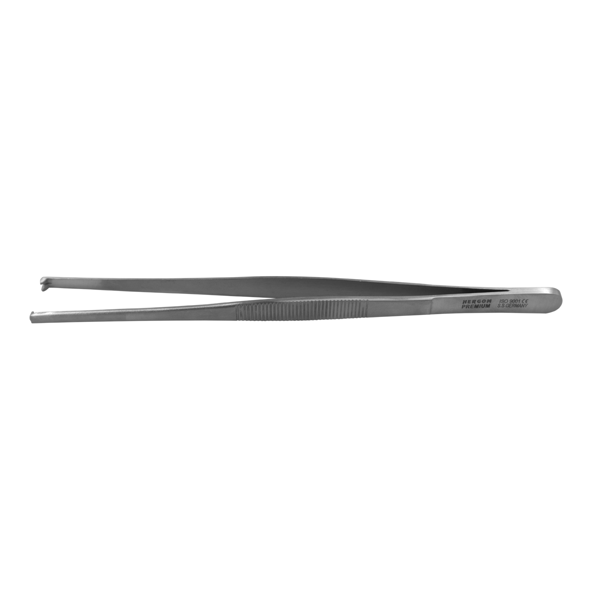 Pinza Recta de Disección de Acero Inoxidable | Hergom Medical