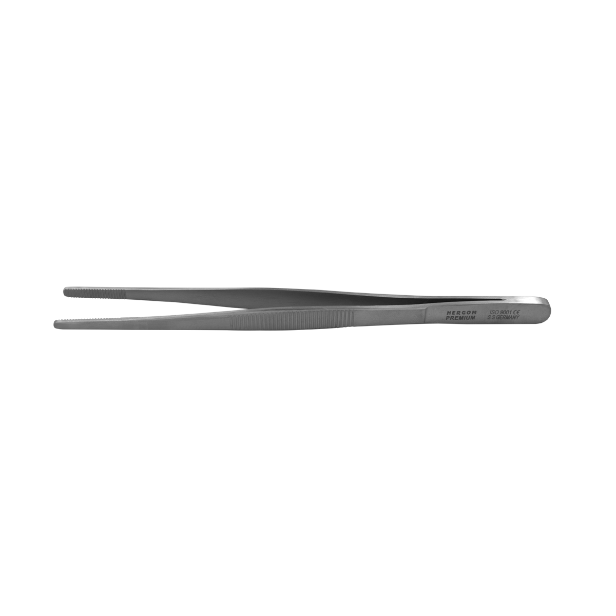Pinza Recta de Disección de Acero Inoxidable | Hergom Medical