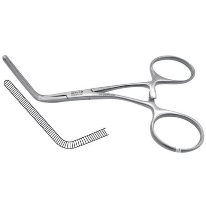 Pinza Castañeda Vascular de Acero Inoxidable Alemán | Varias Medidas (11–13 cm)