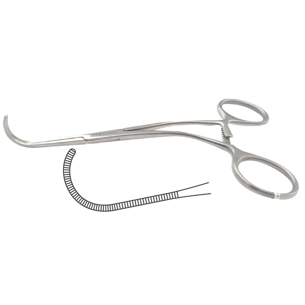 Pinza Castañeda Vascular Premium | Acero Inoxidable Alemán | Varias Longitudes Disponibles