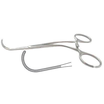 Pinza Castañeda Vascular Premium | Acero Inoxidable Alemán | Varias Longitudes Disponibles