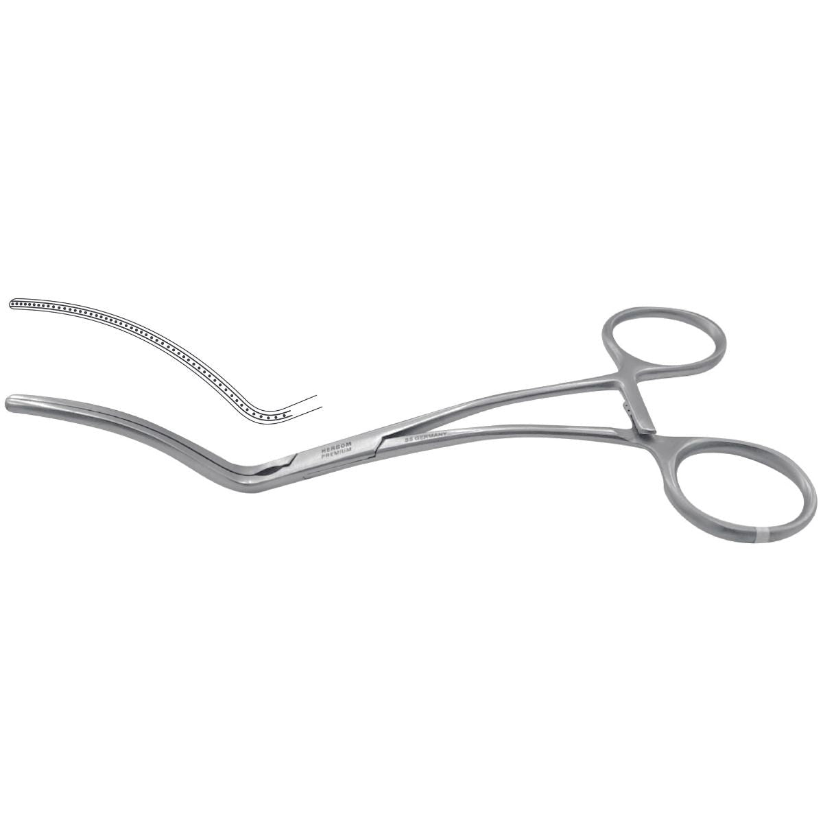 Pinza DeBakey Zahnung de Acero Inoxidable Alemán