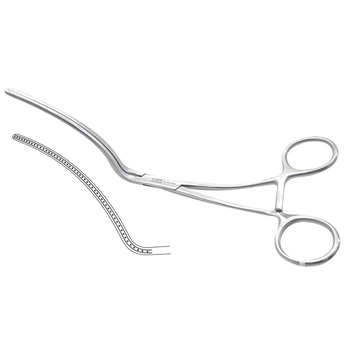 Pinza DeBakey Zahnung de Acero Inoxidable Alemán