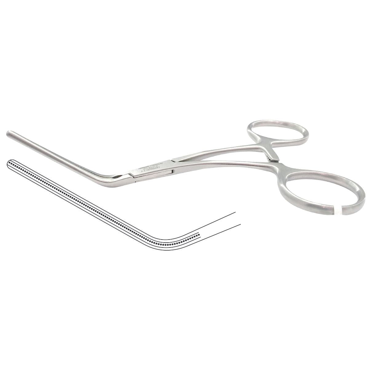Pinza Debakey Bulldog de Acero Inoxidable Alemán