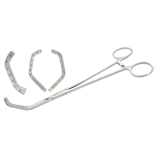 Pinza Clamp Bronquial | Acero Inoxidable Alemán de Alta Calidad