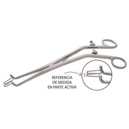 Pinza Endocervical Kogan de Acero Inoxidable Alemán