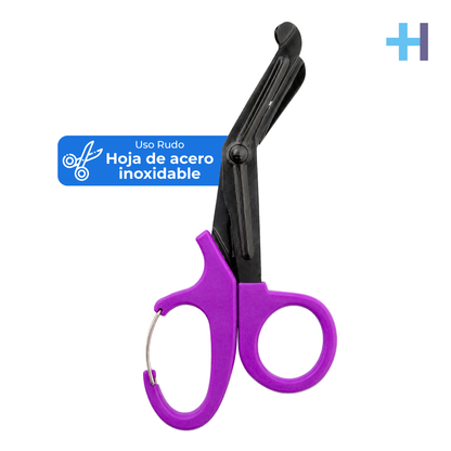 Tijeras de Uso Rudo Sólido | Cortes Firmes | Varias Longitudes y Colores | Marca Hergom Medical