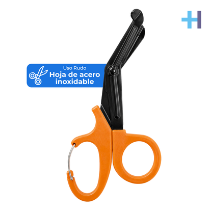 Tijeras de Uso Rudo Sólido | Cortes Firmes | Varias Longitudes y Colores | Marca Hergom Medical
