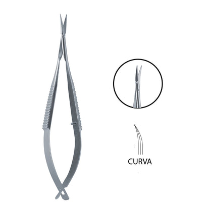 Tijera McPherson Vannas Micro Profesional | Marca Hergom Medical