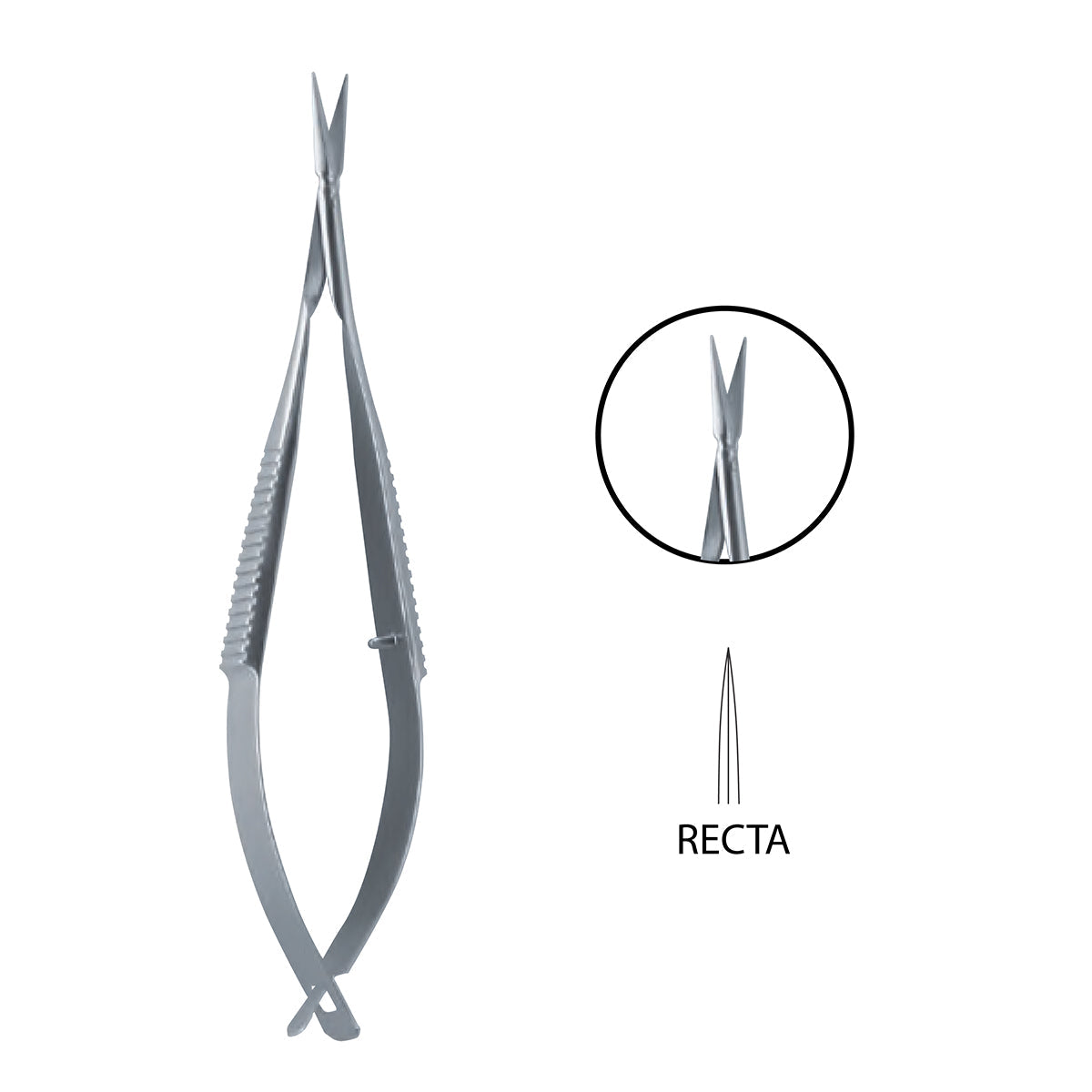 Tijera McPherson Vannas Micro Profesional | Marca Hergom Medical