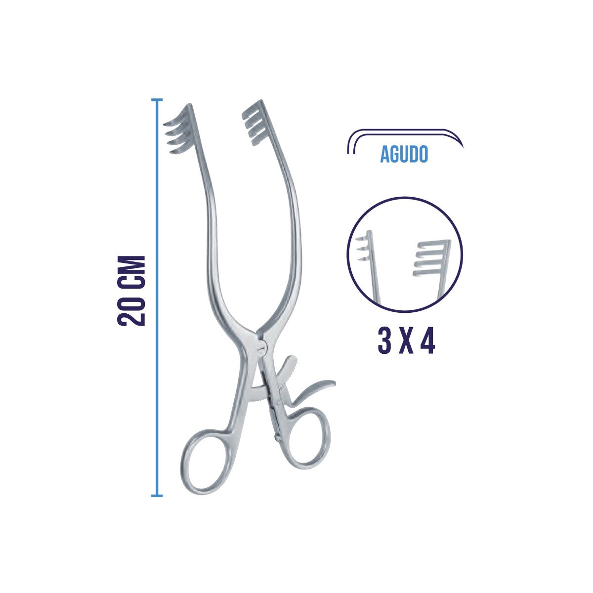 Retractor Weitlaner de Acero Inoxidable Premium | Variantes y Tamaños Disponibles