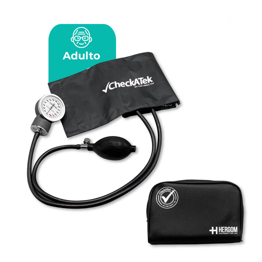 Baumanómetro Aneroide Tradicional con Manómetro de Alta Calidad y Diseño Ergonómico | Marca Checkatek