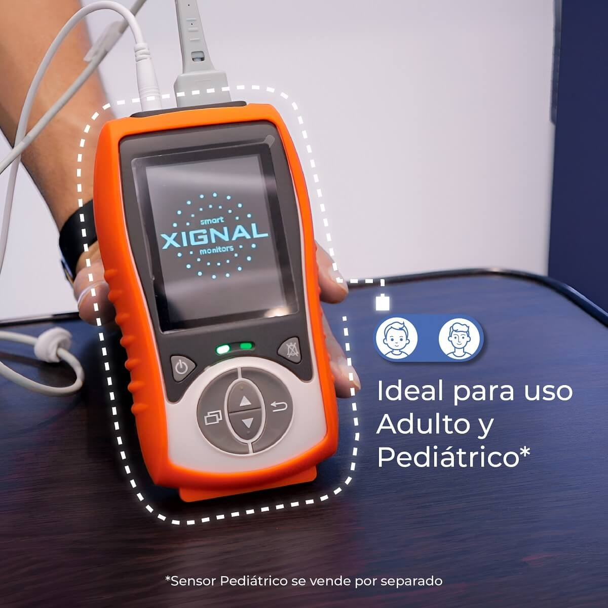 Oxímetro Digital Palm Xignal con Sensor de Pulso, Saturación y Temperatura F380H  | Marca Xignal