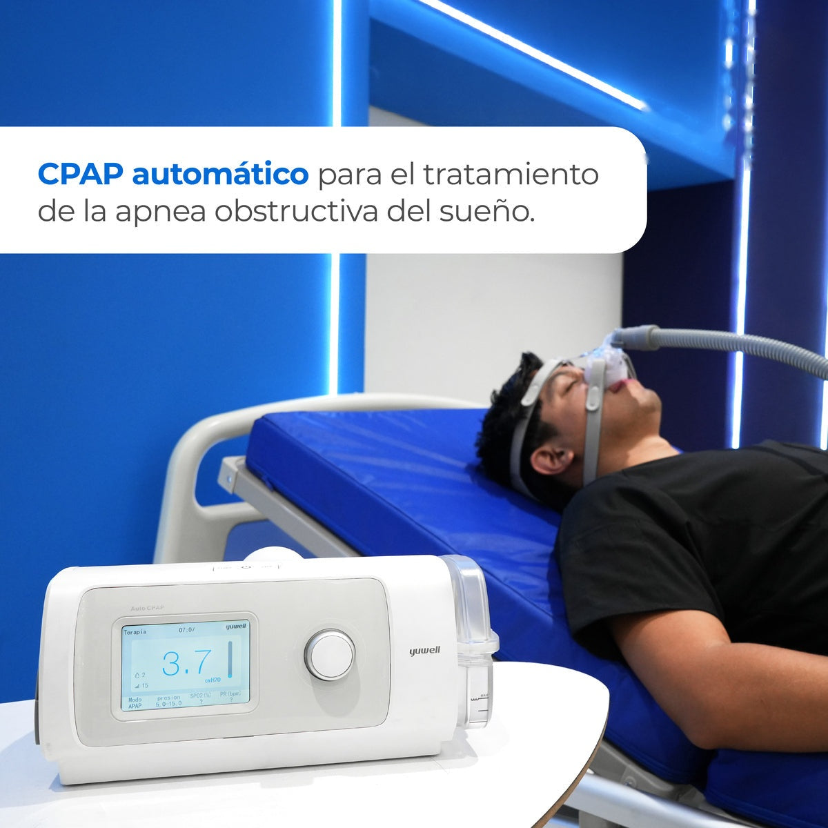 Respirador CPAP Automático modelo RY450 con mascarilla incluida y estuche | Marca Handy