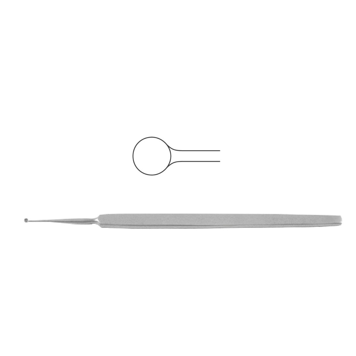 Cureta Meyhoefer Chalazion | Instrumento Quirúrgico de Acero inoxidable Alemán de alta calidad