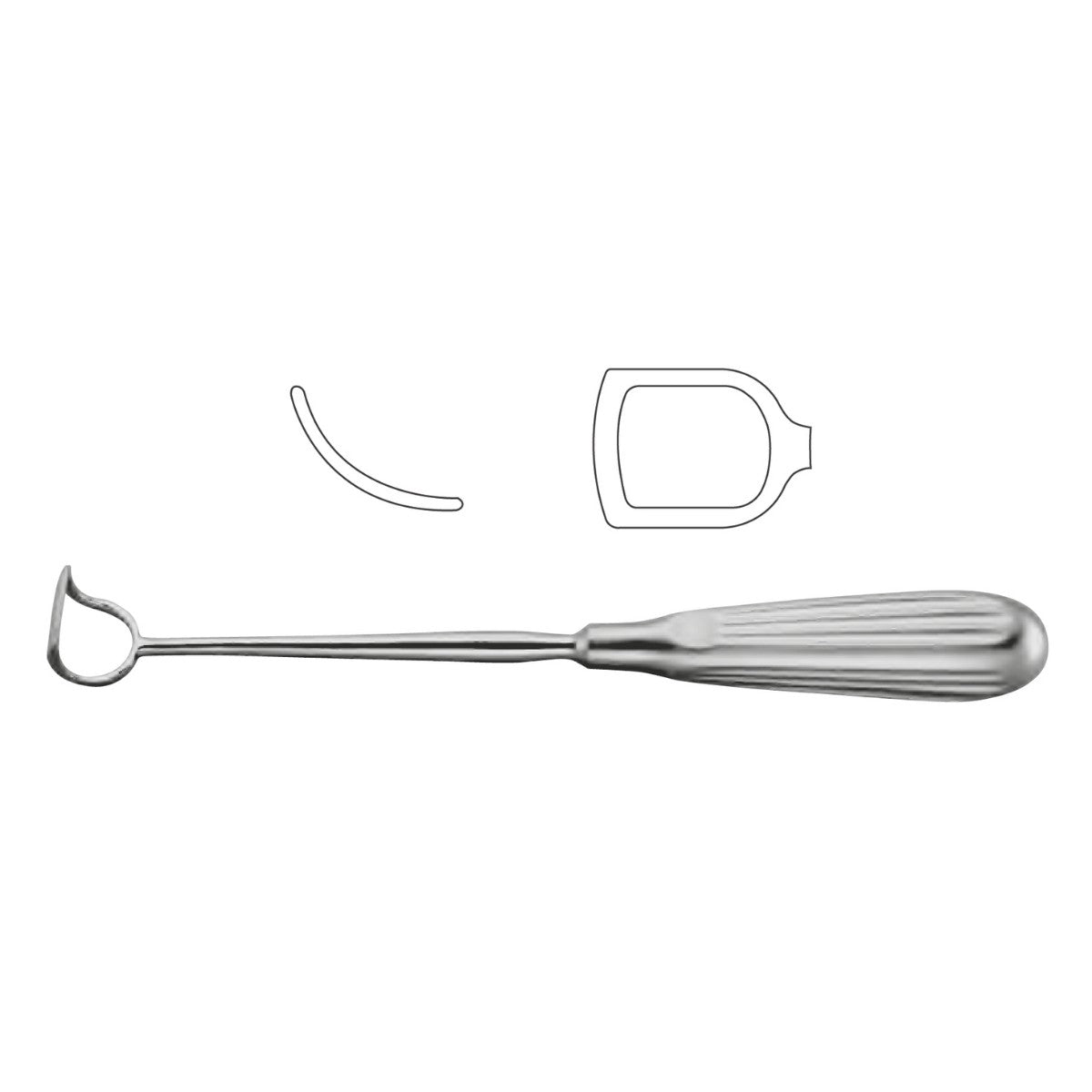 Cucharilla de Barnhill | Instrumento Quirúrgico de Acero inoxidable Alemán de alta calidad