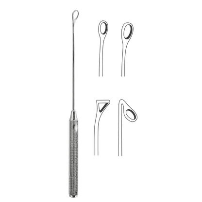 Cureta Coakley Antrum Acero Inoxidable Alemán