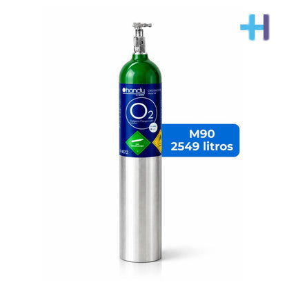 Tanque de oxígeno vacío de 2549 L | Ideal para llenado autorizado | Marca Handy