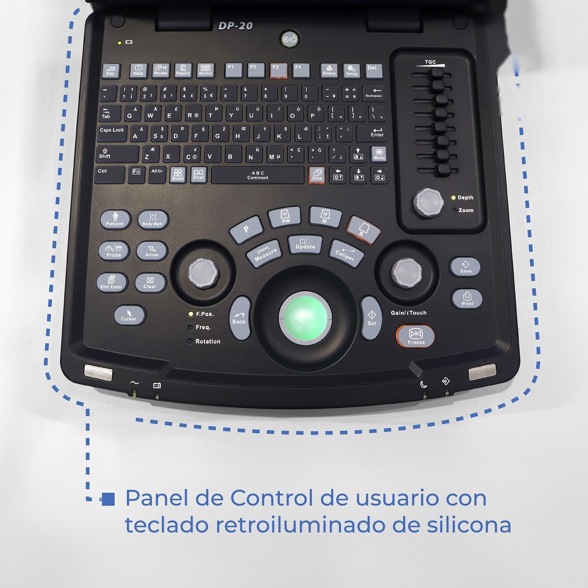 Ultrasonido Portátil para Uso Humano DP20 con función Doppler Pulsado y mejoradores de imagen iBeam y iClear - Marca Mindray