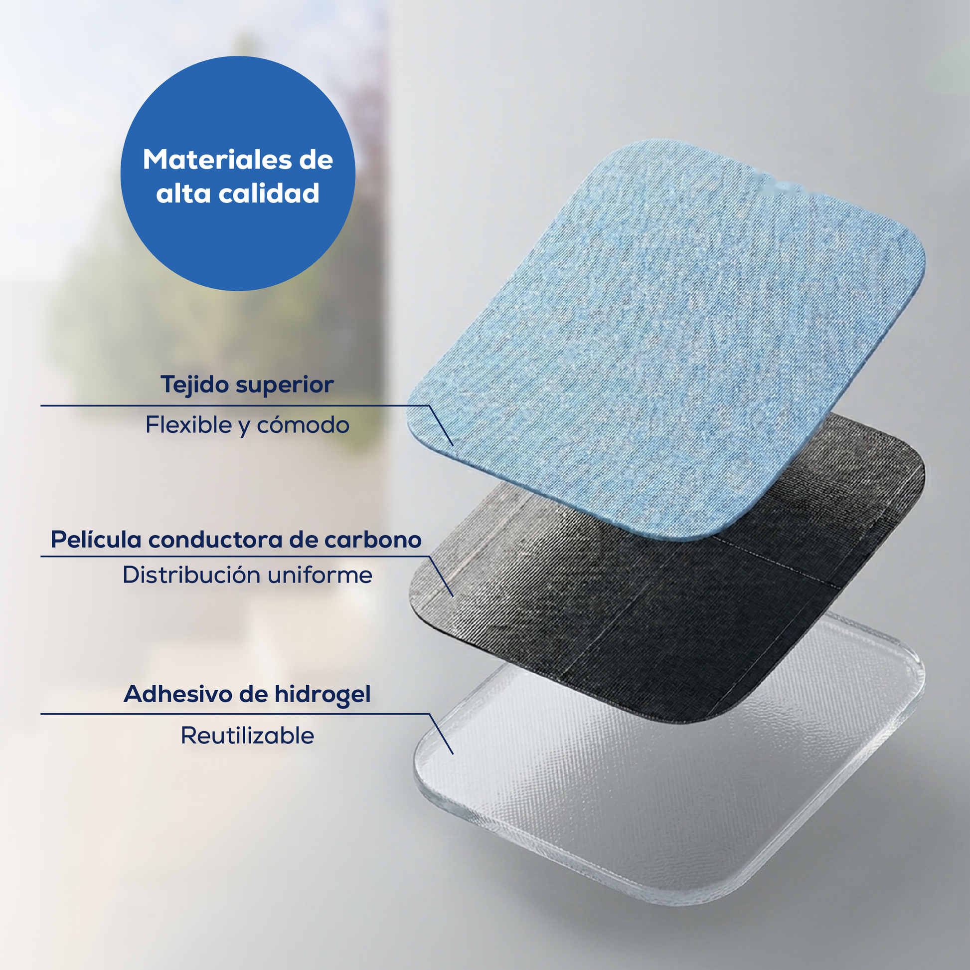 Parches Electrodos de respuesto para electroestimulador Beurer EM41 - Beurer