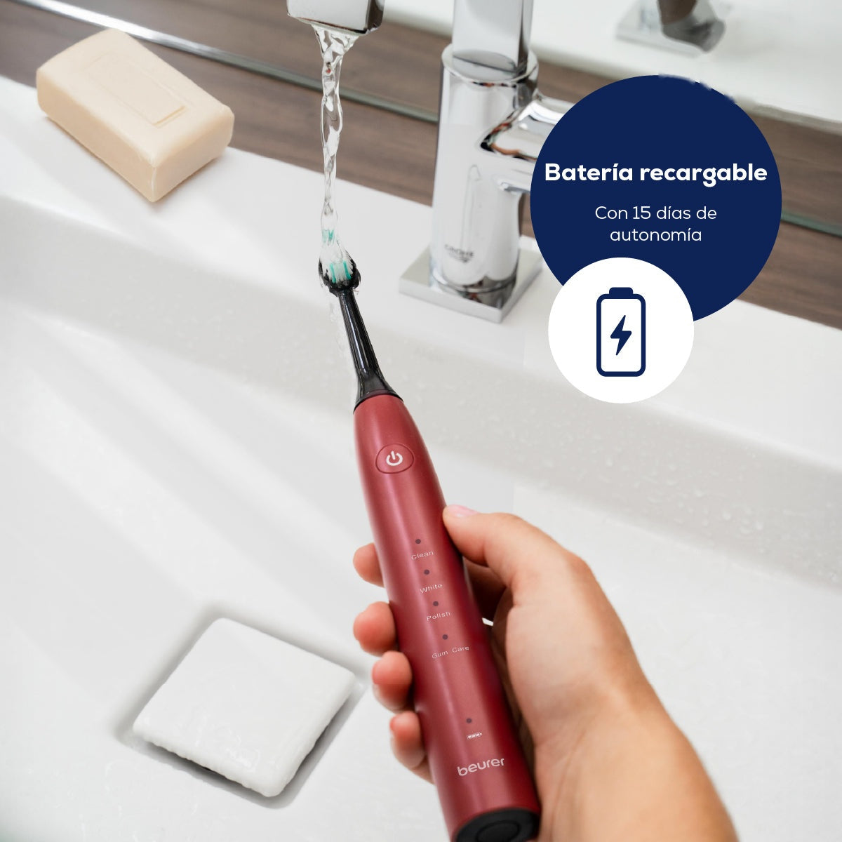 Cepillo de dientes eléctrico sónico SC30BF2025 limited edition cherry - Marca Beurer