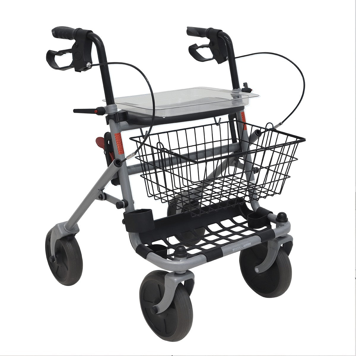Andadera Plegable de Acero con Recubrimiento y Frenos Seguros AN11G Handy