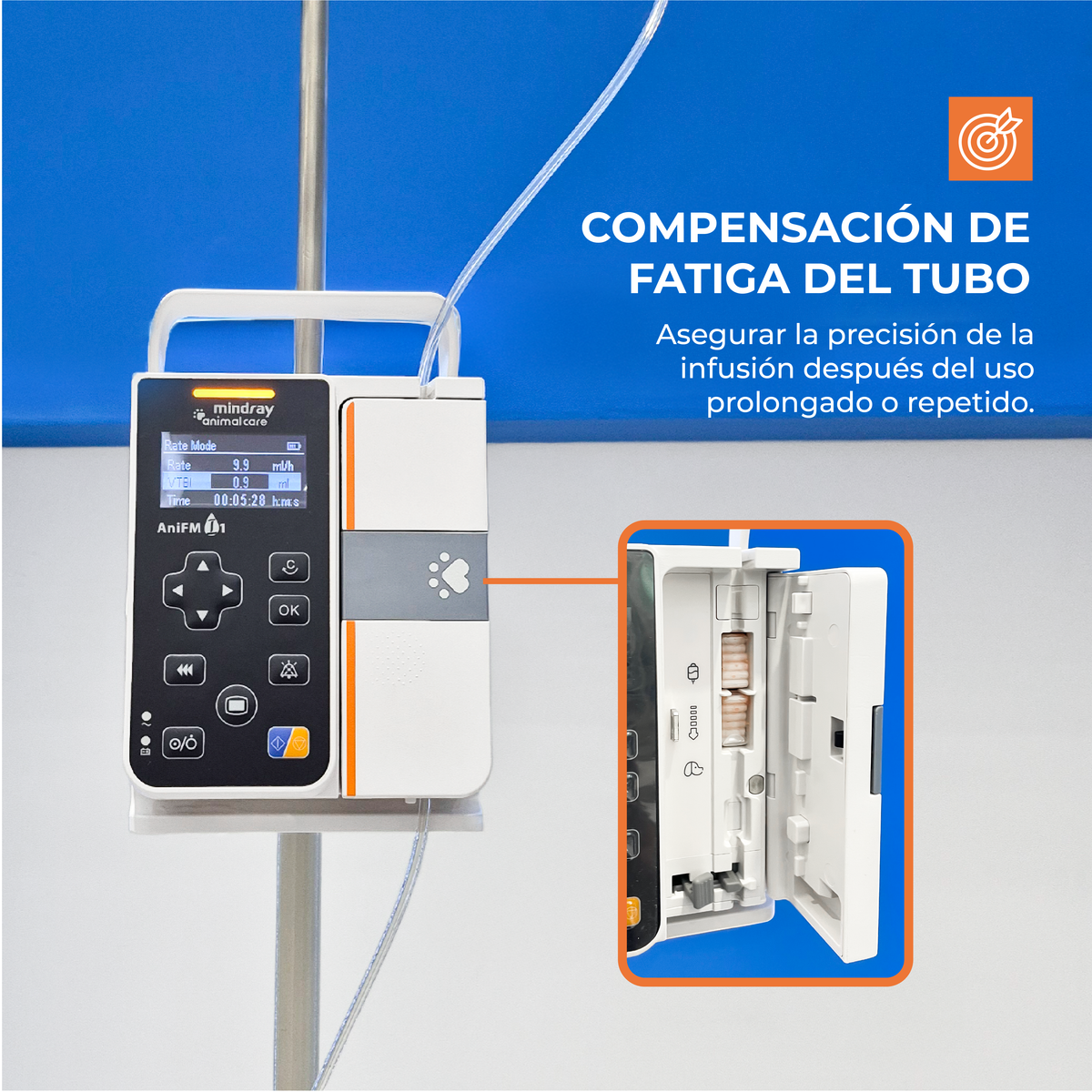 Bomba de Infusión Volumétrica Veterinaria i1 Mindray