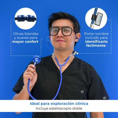 Baumanómetro Aneroide + Estetoscopio Médico Checkatek