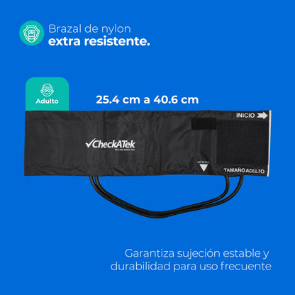 Baumanómetro Aneroide Tradicional con Manómetro de Alta Calidad y Diseño Ergonómico Checkatek