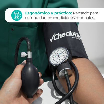 Baumanómetro Aneroide Tradicional con Manómetro de Alta Calidad y Diseño Ergonómico Checkatek