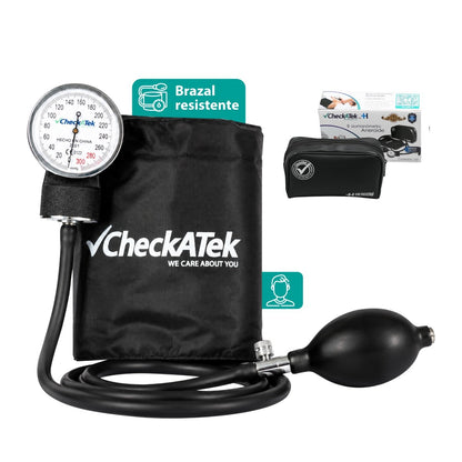 Baumanómetro Aneroide Tradicional con Manómetro de Alta Calidad y Diseño Ergonómico Checkatek