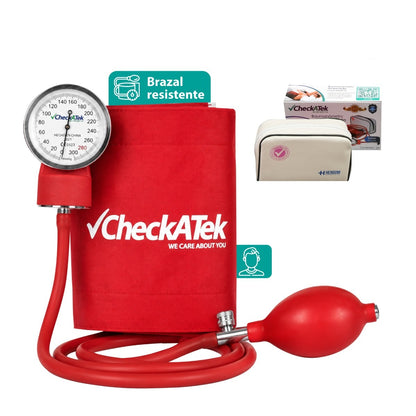 Baumanómetro Aneroide Tradicional con Manómetro de Alta Calidad y Diseño Ergonómico Checkatek