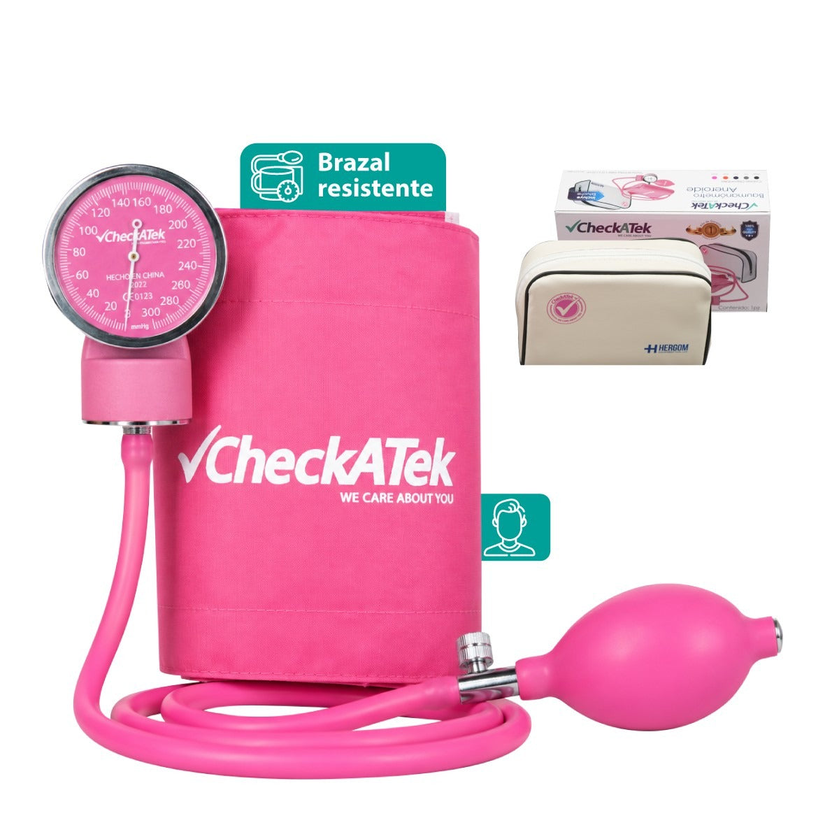 Baumanómetro Aneroide Tradicional con Manómetro de Alta Calidad y Diseño Ergonómico Checkatek