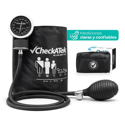 Baumanómetro Aneroide Eco con Manómetro de Alta Calidad para Medición Precisa de Presión Arterial Checkatek