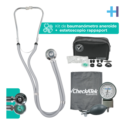 Baumanómetro con estetoscopio para Adulto Checkatek
