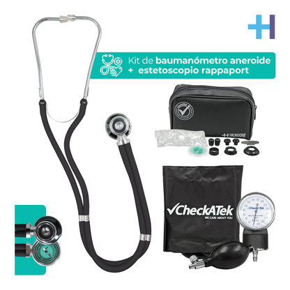 Baumanómetro con estetoscopio para Adulto Checkatek