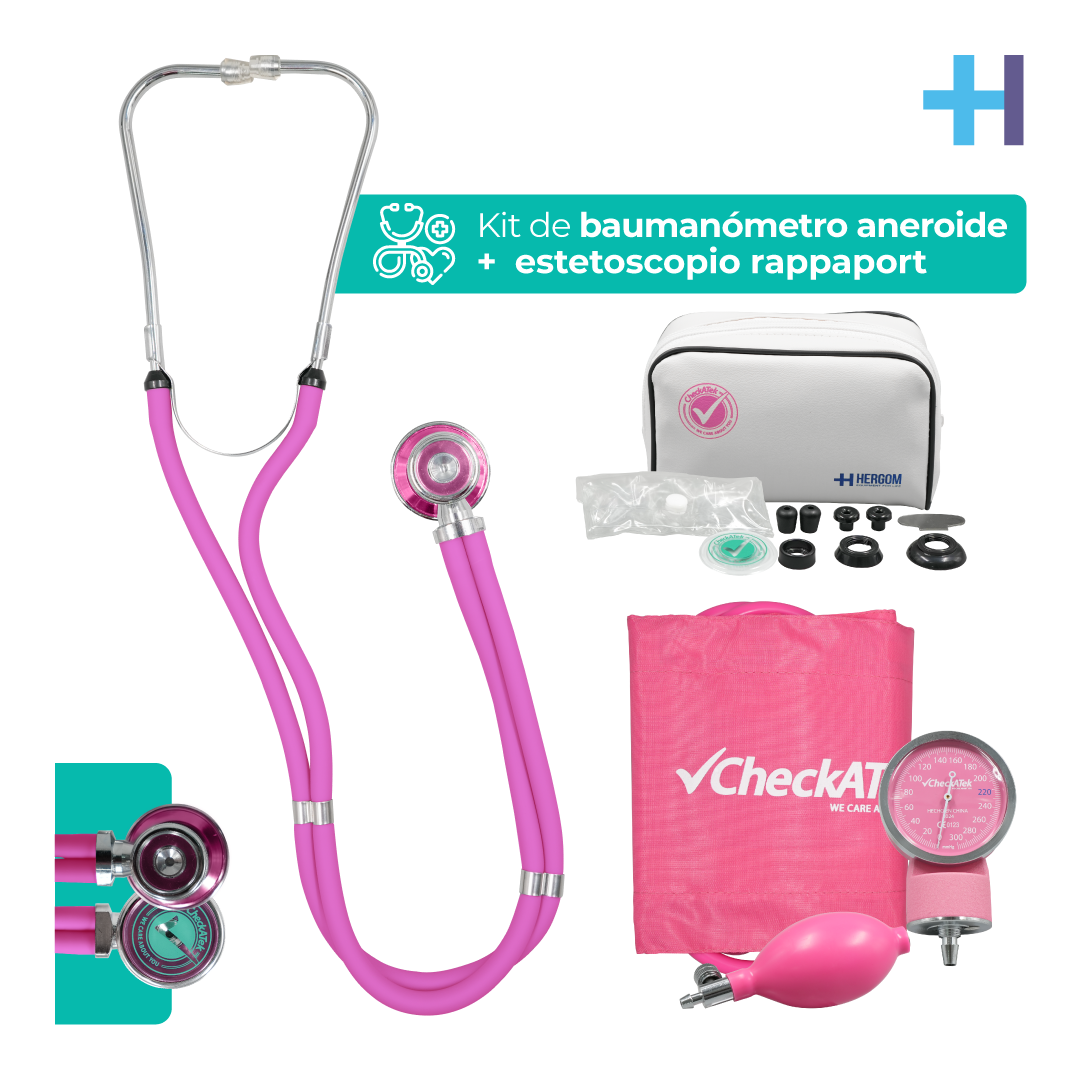 Baumanómetro con estetoscopio para Adulto Checkatek
